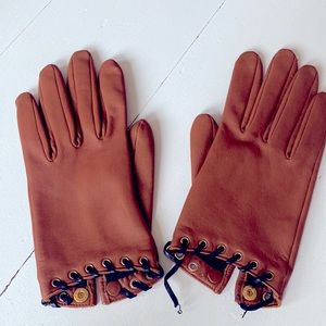 Agnelle leather gloves. Size 7